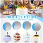 2 Pièces Grattoir à Gâteau en Acier Inoxydable, Grattoir à Gâteau en Métal Double Face Lisseur Gâteau Patisserie Peigne de Décor