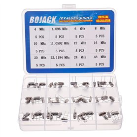 BOJACK 12 Valeurs 60 pièces Oscillateur à Quartz Cristal 4