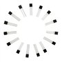 HUAREW 15 valeurs 300pièces transistor NPN C945 C1815 S8050 S9013 S9014 S9018 2N2222 2N3904 2N5551 PNP A1015 S8550 S9012 S9015 2