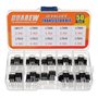 HUAREW 10 valeurs 50 pièces régulateur de tension fixe positif LM317T L7805 L7806 L7808 L7809 L7810 L7812 L7815 L7818 L7824 TO-2