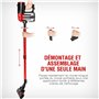 koticidsin Aspirateur Balai sans Sac, Aspirateur à Main 2 en 1(800W/16Kpa Puissance d'aspiration, Filtration HEPA, Brosse pour S