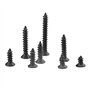 WMYCONGCONG Assortiment de 800 vis auto-taraudeuses M2 Philips à tête plate en acier au carbone avec boîte (noir)