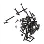 WMYCONGCONG Assortiment de 800 vis auto-taraudeuses M2 Philips à tête plate en acier au carbone avec boîte (noir)