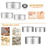 JOSPL 12Pièces Ravioli Maker Machine à boulettes Maker Moule à Ravioli Acier Inoxydable Emporte-pièce Ravioli gâteau Biscuit Coo