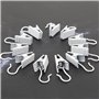 Lot de 30 pinces à rideaux avec crochets, pinces à rideaux avec crochets, clips de suspension, adaptées pour accrocher des ridea