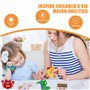 Kit de couture DIY pour enfants, 6 Pièces Kit de Couture en Feutre Animal, Arts Et Artisanat pour Débutants, Kits d'Artisanat en
