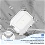 Coque Transparente Compatible avec Airpods 4 avec kit de Nettoyage, Compatible avec AirPods 4e génération Coque 2024 avec dragon