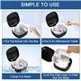 2 Pièces Boîte Appareil Dentaire - Boîte Gouttière Dentaire, Boîte PP Portable, Double Compartiment Égouttage, pour Appareils/Ma