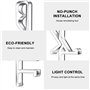 Lot de 12 clips de cantonnière transparents en plastique de 4,8 cm pour mini stores horizontaux en bois – Supports de fixation c