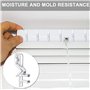 Lot de 12 clips de cantonnière transparents en plastique de 4,8 cm pour mini stores horizontaux en bois – Supports de fixation c