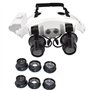 PROW® Nouveau Bandeau Head-Worn Lunettes Loupe 10x 15x 20x 25x LED Réparation de Montres pour bijoutier Gamer pour agrandissemen