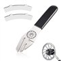 XIAQICA 3 Pièces Kit clé à Molette Ajusteur Frein à Disque Vélo 42/18/15 mm Outil Correction Réglage Réparation Plaquettes Clé C