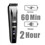 Tondeuse Cheveux Professionnelle Tondeuse Barbe Electrique Imperméable avec Peigne de Réglage Motorisé, Rechargeable Tondeuse Ho