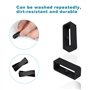 10 Pièces Passant de Montre Silicone pour bracelet 22 mm - Boucle Bracelet Montre Caoutchouc Compatible avec Garmin Forerunner 2