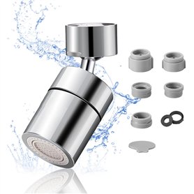 Newfulam Aérateur Pivotant 360° pour Robinet
