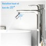 Newfulam Aérateur Pivotant 360° pour Robinet, Économiseur d'Eau M22-M24, Filtre Ajustable, Pulvérisateur Multifonction en Laiton