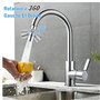 Newfulam Aérateur Pivotant 360° pour Robinet, Économiseur d'Eau M22-M24, Filtre Ajustable, Pulvérisateur Multifonction en Laiton