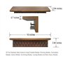 Cintres pour médailles avec étagère pour trophée de 40,6 cm pour Le Sport, la lanière et Le Support de trophées. Cadre en Bois T