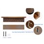 Cintres pour médailles avec étagère pour trophée de 40,6 cm pour Le Sport, la lanière et Le Support de trophées. Cadre en Bois T