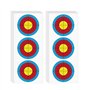 Fiita Lot de 20 feuilles de papier cible pour tir à l'arc - 60 x 25 cm - 3 points - Arc flèche - Visage - Visage pour le tir à l