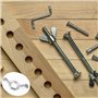 Ecrou Papillon en Acier Inoxydable 50 Pièces M6 Écrous à Oreilles Ecrous à Ailette Filetage Métrique Femelle Outils Bricolage Ou