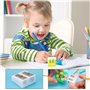 Yeenano Taille Crayons,12 Pcs Taille Crayon avec Reservoir en Plastique,4 Couleurs Manuel Crayon Coloré,Enfant Portable,Tailles 