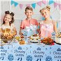 61Pcs Décorations pour la fête de la Reine de la Danse-Assiettes de danse Gobelets en p