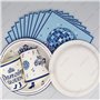Doyomtoy Vaisselle de fête Dancing Queen,61Pcs Décorations pour la fête de la Reine de la Danse-Assiettes de danse Gobelets en p
