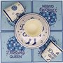 Doyomtoy Vaisselle de fête Dancing Queen,61Pcs Décorations pour la fête de la Reine de la Danse-Assiettes de danse Gobelets en p
