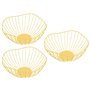 Chrome Wire Fruit Basket Bowl for Kitchen Counter