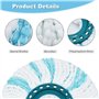 Têtes de Rechange pour Balai Serpillère,2 PCS Tête de Balai de Rechange Compatible Leifheit Serpillière Tête de Balai en Microfi