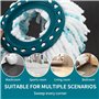 Têtes de Rechange pour Balai Serpillère,2 PCS Tête de Balai de Rechange Compatible Leifheit Serpillière Tête de Balai en Microfi
