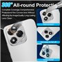 Bihizei Verre Trempé pour Honor 400 Lite 5G, 2 Pièces Film Protection écran et 2 Pièces Caméra Arrière Protecteur, sans Bulles, 