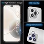 Bihizei Verre Trempé pour Honor 400 Lite 5G, 2 Pièces Film Protection écran et 2 Pièces Caméra Arrière Protecteur, sans Bulles, 