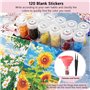 60 Grilles Diamond Painting Accessoires Boite de Rangement, Amovible en Plastique Broderie à Compartimen, 5D Diamant Outils de P