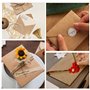 100 Enveloppes en Papier Kraft - Enveloppes Mariage - Enveloppes 13x18 - Enveloppes Faire Part, 120 g/m² Papier Brun, Fermeture 