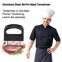 Attendrisseur de Viande, avec 48 Lames en Acier Inoxydable, Lavable au Lave-Vaisselle, pour Hacher et Attendrir la Viande, Idéal