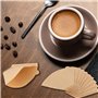 100 Filtres à Café - Filtre à Café en V 12,5 x 19,5 cm - Papier Fibre de Bois - Pour Cafetières, Carafes à Café, Tasses Filtrant