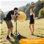 Réflecteur 5 en 1 - Réflecteur Pliable Multifonction 60cm - Tissu de Haute Qualité - Offre Une Lumière Uniforme et Une Réflexion