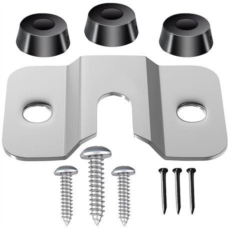 Kit de fixation pour cible de fléchettes – Support mural en acier inoxydable avec vis