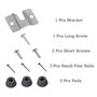 Kit de fixation pour cible de fléchettes – Support mural en acier inoxydable avec vis, stabilisateurs, jeu de crochets à vis pou