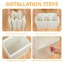 Organisateur chaussures pliable à 3 couches-casier chaussures empilables-ventilation et protection contre la poussière- idéal po
