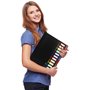 Trieur 12 Compartiments a4 – Classeur de Fichiers en Plastique PP – Trieur Extensible – Trieur Document Accordéon – Étanche et G