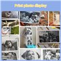 10 Rouleaux de Papier Thermique - Rouleau papier appareil photo enfant 5,7 x 3 cm - Papier Thermique pour Appareils Photo Instan