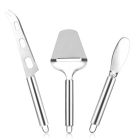 Lot de 3 trancheuses à fromage - Set de couteaux à fromage - Couteau à beurre - Trancheuse à fromage en acier inoxydable - Convi