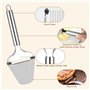 Lot de 3 trancheuses à fromage - Set de couteaux à fromage - Couteau à beurre - Trancheuse à fromage en acier inoxydable - Convi