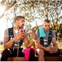 Gilet de course pour homme et femme - Sac à dos de course réglable - Respirant et réfléchissant - 6 poches avant et 1 poche arri