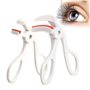 Lot de 2 mini recourbe-cils de voyage - Grand angle - Pour toutes formes et tailles d'yeux - Crée des cils relevés (blanc)