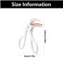 Lot de 2 mini recourbe-cils de voyage - Grand angle - Pour toutes formes et tailles d'yeux - Crée des cils relevés (blanc)