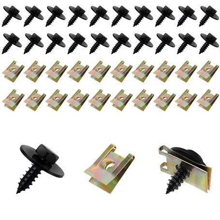 Kit de 40 vis et écrous de voiture